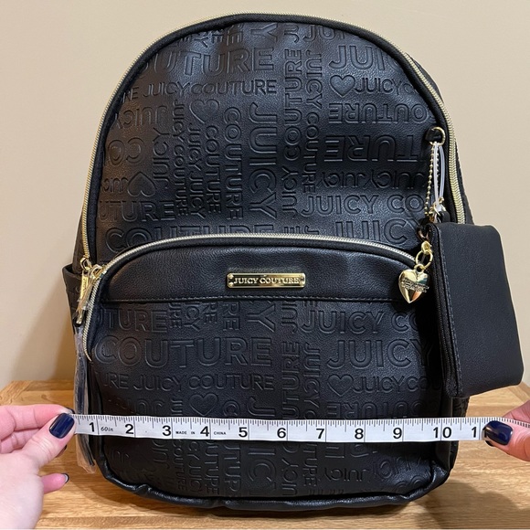 NEW Juicy Couture Word Play Embossed Logo Backpack - Picture 13 of 14